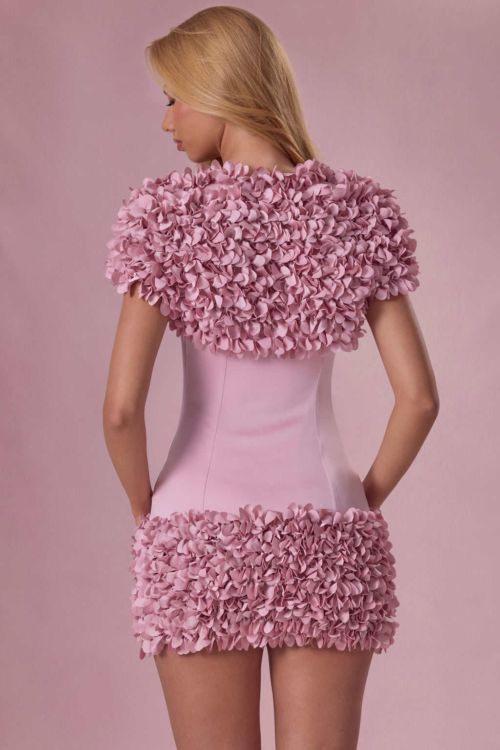 Cropped Bolero  in Blush Pink