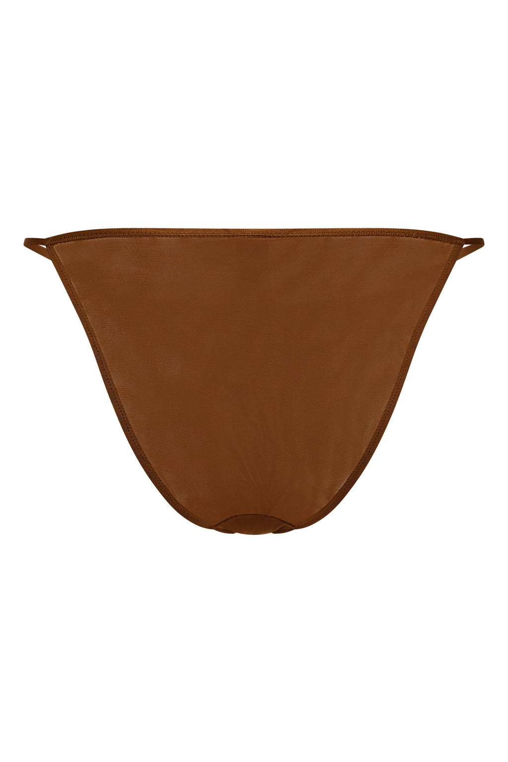 Soft Mesh String Bikini in Chestnut