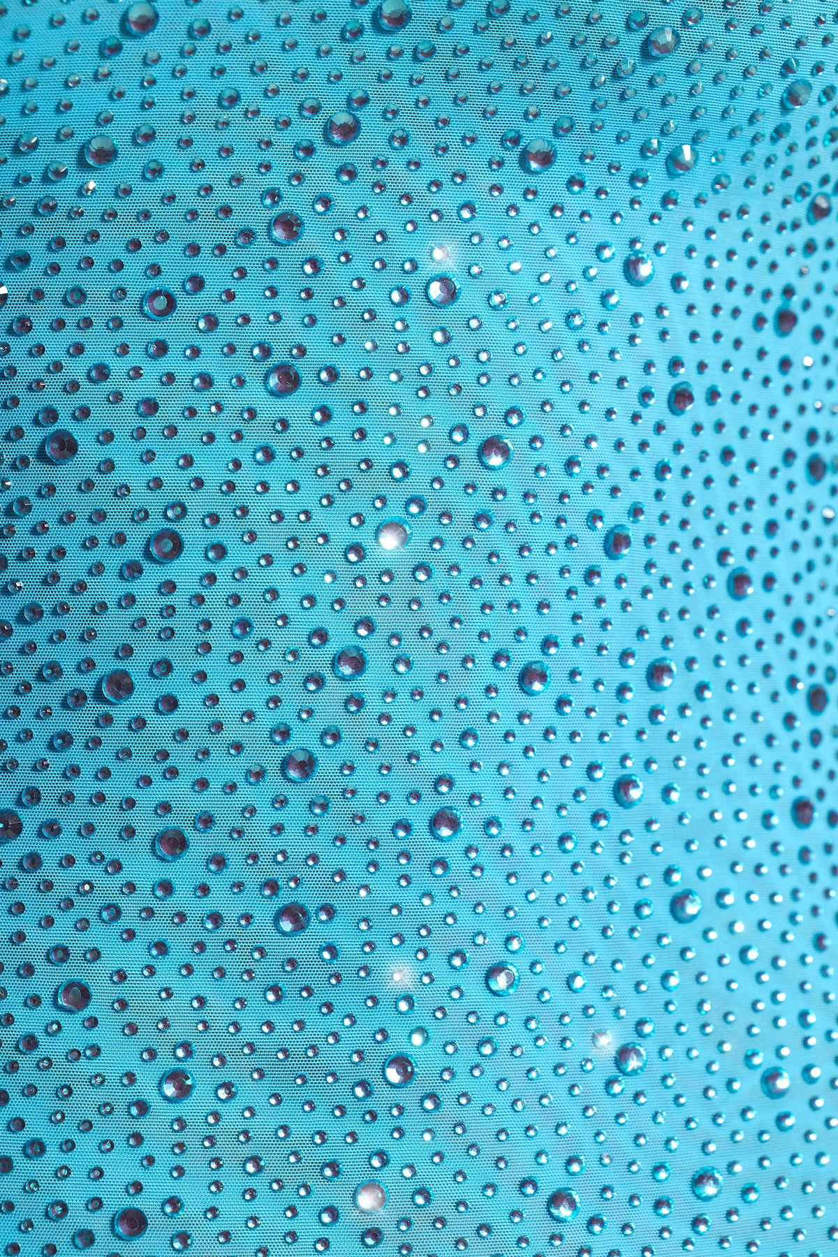 Embellished Bodycon Mini Dress in Ocean Blue