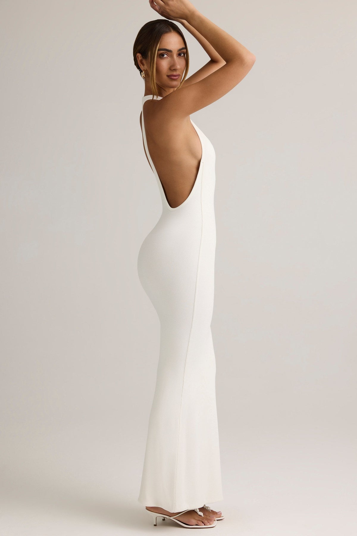 Modal Racerback Maxi Dress in Coconut