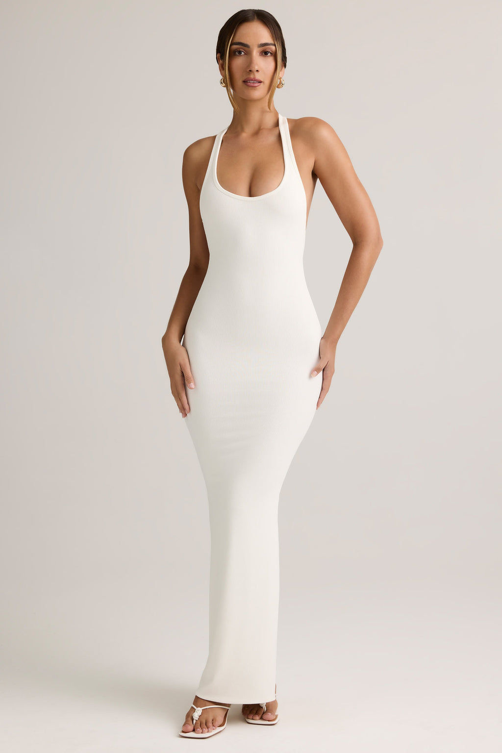 Modal Racerback Maxi Dress in Coconut